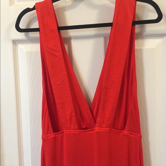 Red Deep V Dress - Picture 6 of 10